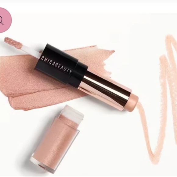 Chica Beauty Chica Glow Highlighter Duo: Rose Glow, 3.5ml Liquid+3.5g Stick, NIB - Picture 2 of 3